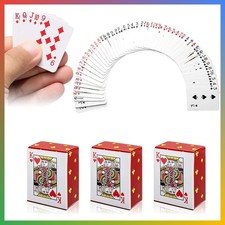 Mini Playing Cards 3 Pcs Travel Deck Small Portable Card Game Set picture