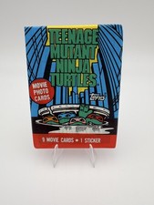 1990 Topps Teenage Mutant Ninja Turtles Movie Photo Cards Wax Pack New Old Stock picture