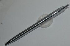 RITEPOINT Ballpoint Pen Grooved Stainless Steel Made in USA Circa 1950's picture