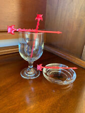 Vintage Wine Glass, Ashtray and 3 Twizlers from Machus Red Fox  picture