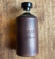 Vintage J Peterman 1903 Cologne 3.5 oz Wood Bottle Nearly Full Discontinued picture