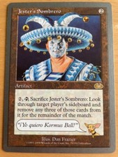 Jester's Sombrero (Unglued), Magic Card MtG, Un-Set Fun Set picture