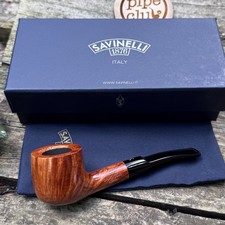 Savinelli Siena Smooth Bent Pot (121) 9mm Filter  Pipe - NEW picture