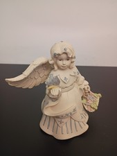 Sarah's Angel Serenity Blue butterfly basket Girl Collectable Figurine 2001 picture