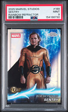 Topps 2025 Marvel Studios Sentry Bob Reynolds #189 Rainbow Refractor PSA 9 picture