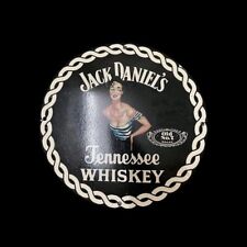 RAREVINTAGE JACK DANIEL'S TENNESSEE WHISKEY METAL PLATE GAS OIL PUMP GARAGE SIGN picture