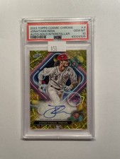 2023 Topps Cosmic Chrome - Jonathan India - GOLD Interstellar AUTO /50 -- PSA 10 picture