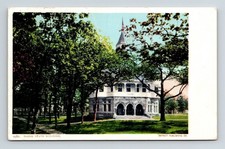 Maine State Bldg Antique Postcard PM Boston MA S Poland ME Cancel WOB picture