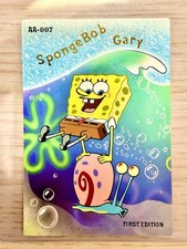 2003 Upper Deck Spongebob & Gary Aquatic Amigos #AA-007 Gold Holo NM picture