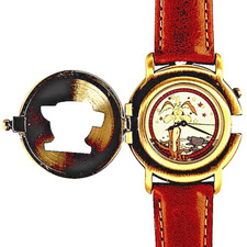 Wile Coyote Flip Cover Fossil NIB Warner Bros. Watch Collection, New Unworn $119 picture
