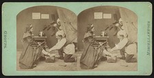 Photo:New York NY Shoemaker Woman Staged Scene George Stacy 1861-1866 picture