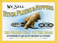 Utica Pliers & Nippers Metal Sign 3 Sizes to Choose From picture
