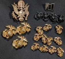 Lot Of 20 USMC Pins Military Pins Eagle Globe Blackout Various Types picture