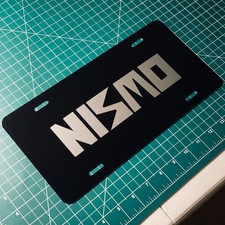 Nismo OLD LOGO Vanity License Plate Car Tag Decal – Aluminum Metal picture