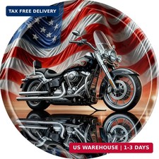 Vintage Round Tin Sign Retro Metal American motorcycle Signs For Home Decor Styl picture