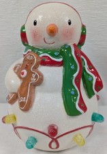 2010 Hallmark Season’s Treatings Musical Snowman - Christmas ceramic picture