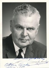 John Diefenbaker-Vintage Signed Photograph (PM of Canada 1957-1963) picture
