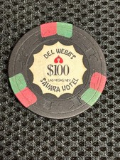 Vintage Sahara Hotel Casino Del Webb's Las Vegas Nevada $100 Chip picture