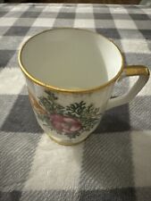 Vintage August Poppy Flowers Iridescent Luster Coffee Tea Mug Cup Gold Gilt picture
