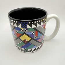 Vintage 1991 Patsy Allen Colorful Pattern Mug picture