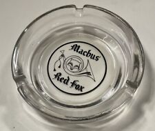 Vtg Machus Red Fox Glass Ashtray - Location Of Jimmy Hoffa’s Disappearance picture