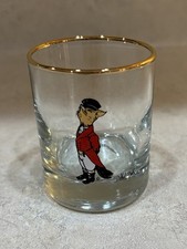 Vintage Snooty Fox Shot Glass MCM Barware Daniel Baer One Replacement Equestrian picture