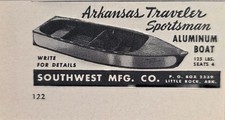 1948 Print Ad Arkansas Traveler Sportsman Aluminum Boat Southwest Little Rock,AR picture