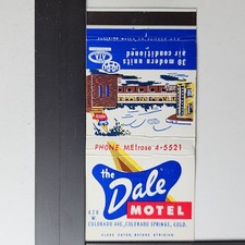 The Dale Motel Colorado Springs Mid Century Modern Design Matchbook picture