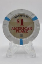 American Place Casino Waukegan Illinois 2023 $1 Chip picture
