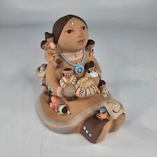 Vintage Teissedre Signed 1988 Storyteller Figurine Pottery picture