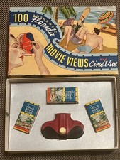 Vintage 1939 Florida Souvenir Cine-Vue Movie Views with Viewer and Box picture