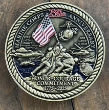 250th Anniversary Challenge Coin United States Marine Corps 1775-2025 USMC picture