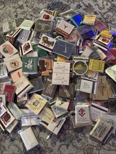 Vintage Chicago Matchbook Lot FULL UNSTRUCK Historic Restaurants Hotels Bars picture