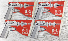 4 Vintage Promotional Carboard Ray Gun McKesson 2 For 1 Sale advertising display picture