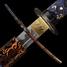 41'' Handmade Blade Sharp Katana Japanese Samurai Sword Damascus Folded Steel picture