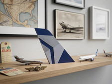 Delta Air Lines 100th Anniversary Tail Fin – 3D Printed Wall, Desk & Shelf Sign picture