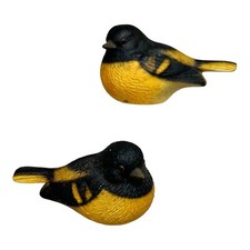 2 Vintage The Harvey Knox Kingdom 2 Oriole Bird Pair Figurine Global Art HTF picture