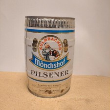 Vintage German Kulmbacher Monchshof Bavarian Beer Keg Advertiding Mancave picture