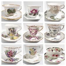 Vintage Tea Cups Saucer Hand Painted Bone China Japan *YOU CHOOSE from 13 styles picture