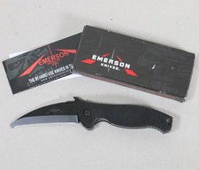 EMERSON Knives USA SARK-BT Folding Knife Black w/ Box - Good Condition picture