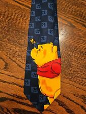 Vintage Disney Winnie-the-Pooh Polyester Blue Neck Tie  Made in The USA picture
