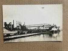 Postcard RPPC Dearborn MI Rogue Plant Auto Car Factory Docks Ford Motor Company picture