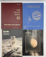 Vintage NASA 4 Book Lot Apollo Pioneer Odyssey Eric Burgess Signed Space History picture