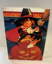 Halloween 3.5 X 5” Unused VINTAGE STYLE Greeting Card picture