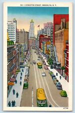 Brooklyn New York Postcard Livingston Street Exterior View c1940 Vintage Antique picture
