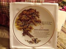 Avon 5th Year Anniversary Fine Porcelain Plate 