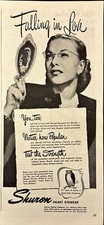1946 Shuron Smart Eyewear Owl Woman Falling in Love Geneva NY Vintage Print Ad picture