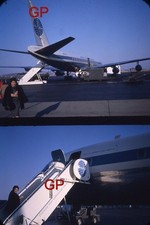 #XX168- a Old 35mm Slide Photo- Airplane- 2 Shots on One Frame 1962 picture