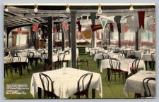 Ship Cafe Venice CA Postcard Jack Parsons Los Angeles Interior View Restaurant picture