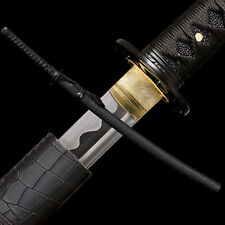 41'' Black Katana Japanese Samurai Sharp Sword T10 High Carbon Steel Blade Sharp picture